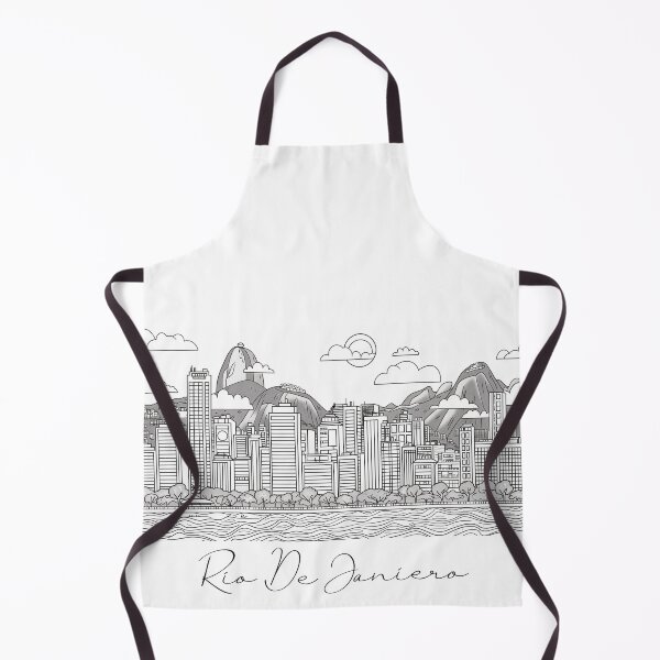 Item preview, Rio De Janierio City View Line Art View 2 designed and sold by PrintsByVickson.