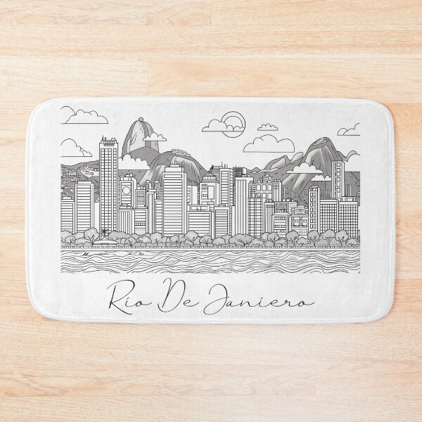 Item preview, Rio De Janierio City View Line Art View 2 designed and sold by PrintsByVickson.