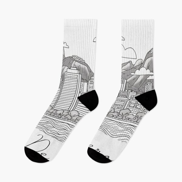 Item preview, Rio De Janierio City View Line Art View 2 designed and sold by PrintsByVickson.