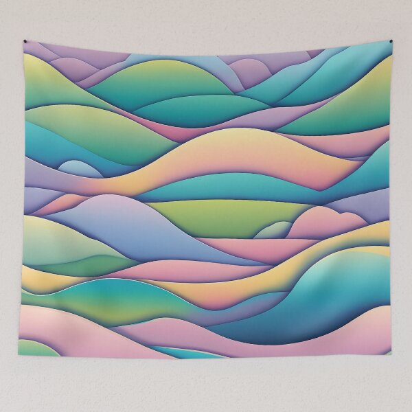 Item preview, Pastel Waves designed and sold by BoyFriendAI.