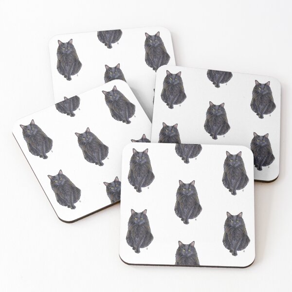 Item preview, Black Long-Hair Cat  designed and sold by rita-andi.