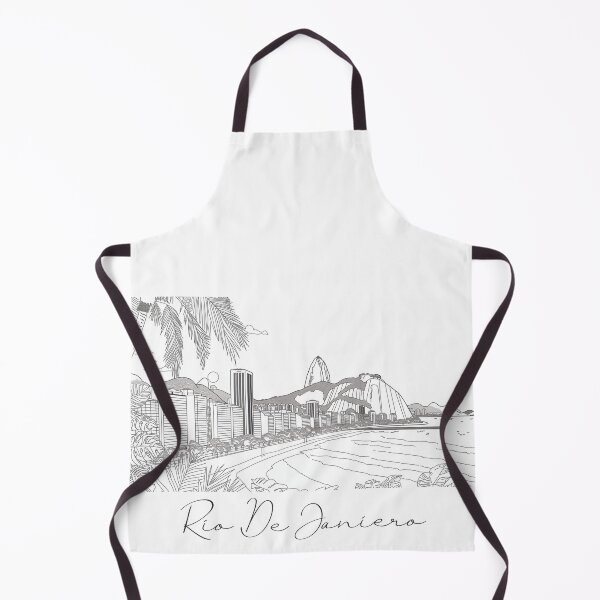 Item preview, Rio De Janierio City View Line Art View 8 designed and sold by PrintsByVickson.