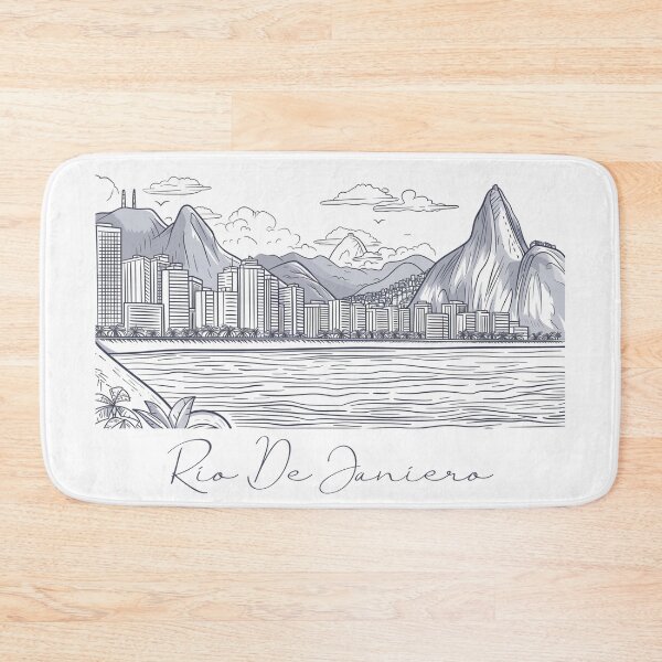 Item preview, Rio De Janierio City View Line Art View 7 designed and sold by PrintsByVickson.
