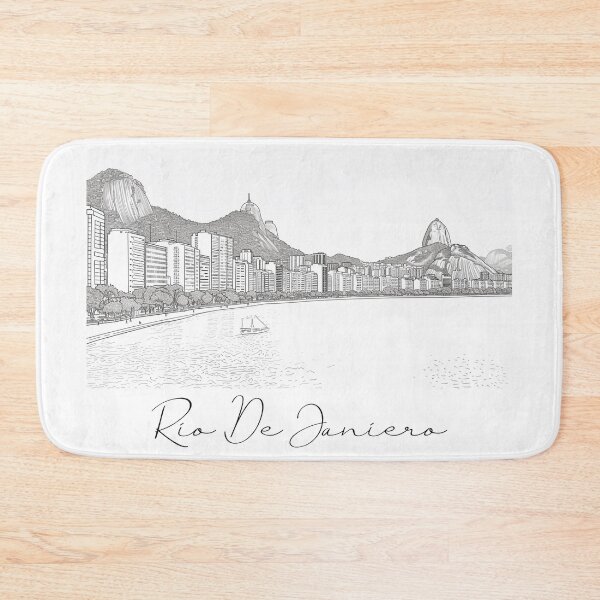 Item preview, Rio De Janierio City View Line Art View 6 designed and sold by PrintsByVickson.