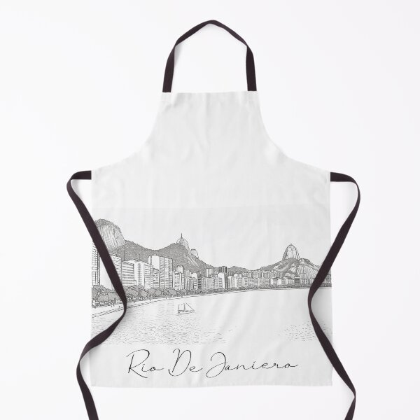 Item preview, Rio De Janierio City View Line Art View 6 designed and sold by PrintsByVickson.
