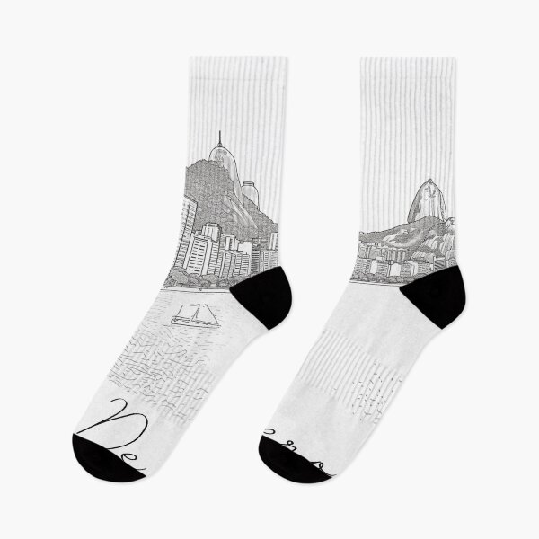 Item preview, Rio De Janierio City View Line Art View 6 designed and sold by PrintsByVickson.