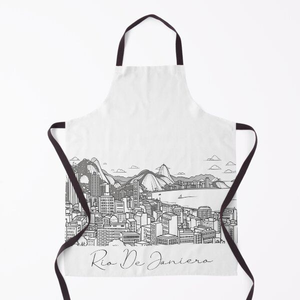 Item preview, Rio De Janierio City View Line Art View 4 designed and sold by PrintsByVickson.