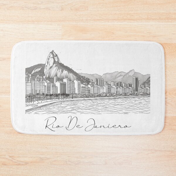 Item preview, Rio De Janierio City View Line Art View 3 designed and sold by PrintsByVickson.