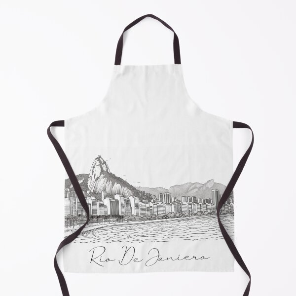 Item preview, Rio De Janierio City View Line Art View 3 designed and sold by PrintsByVickson.