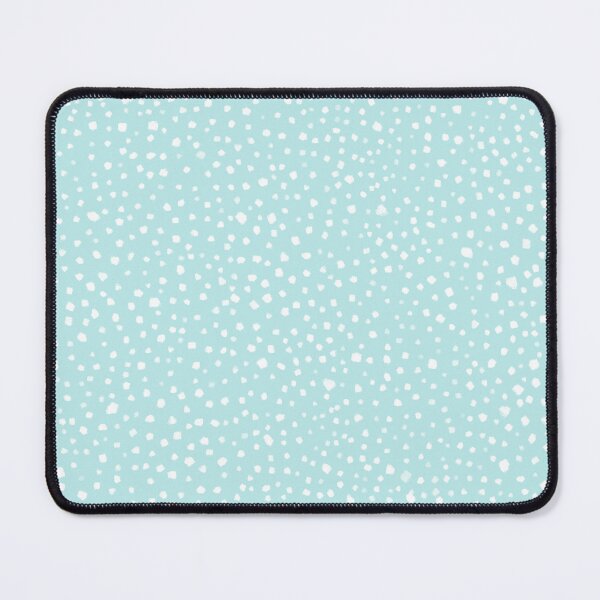 Item preview, Minimal Painted Smudge Dots Pattern in Light Aqua designed and sold by kierkegaard.