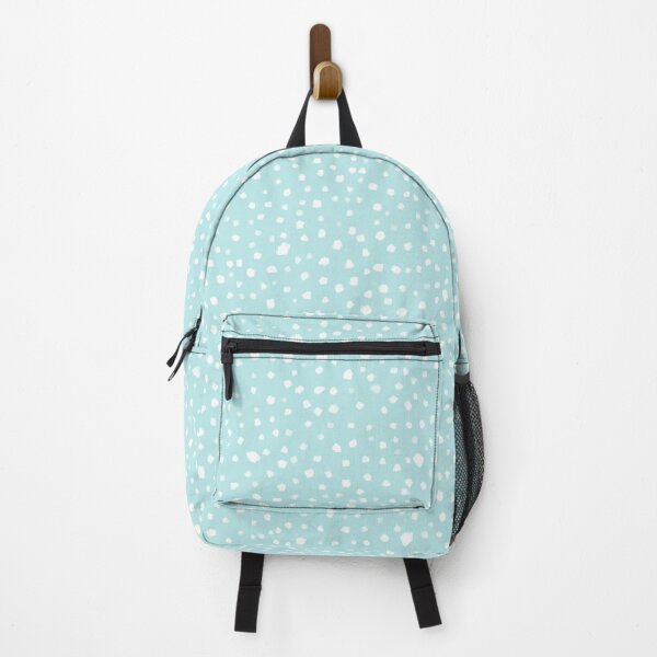 Item preview, Minimal Painted Smudge Dots Pattern in Light Aqua designed and sold by kierkegaard.