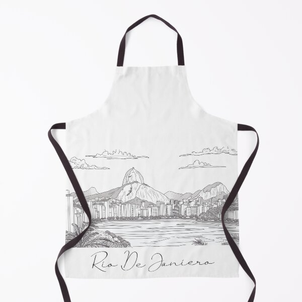 Item preview, Rio De Janierio City View Line Art View 5 designed and sold by PrintsByVickson.