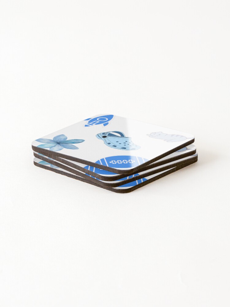 Thumbnail 4 of 5, Coasters (Set of 4), Blue Pack designed and sold by InfiniteSticker.