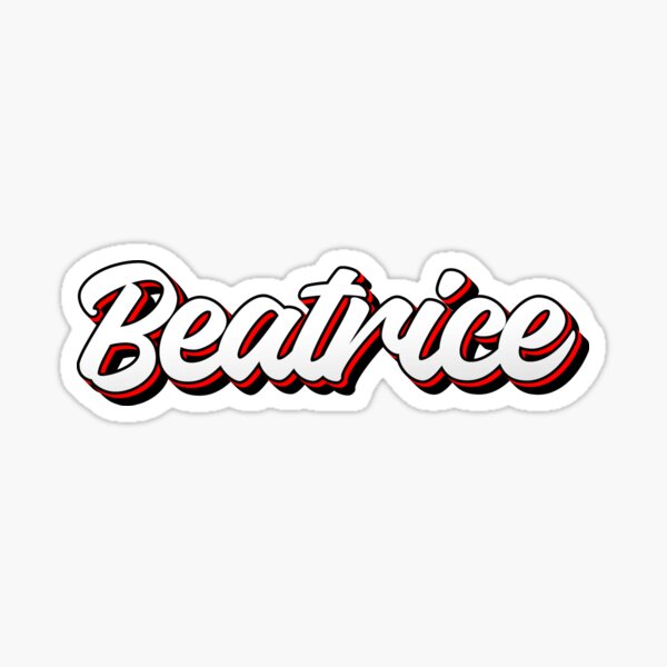 Beatrice Name Label Stickers for Sale Redbubble