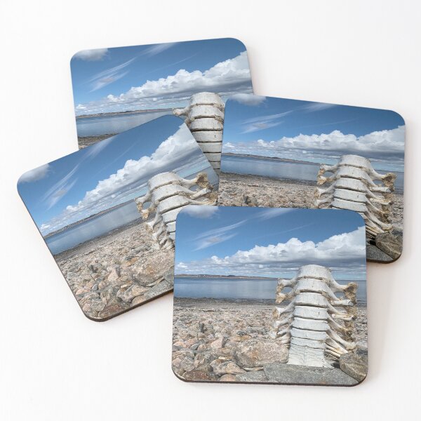 Item preview, Kinngait Whale Bones Standing Arctic Ocean Lowtide  designed and sold by ColdCreekCanvas.
