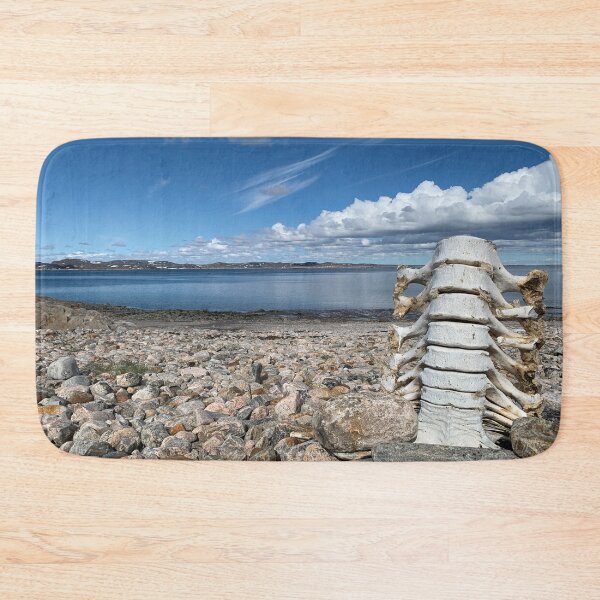 Item preview, Kinngait Whale Bones Standing Arctic Ocean Lowtide  designed and sold by ColdCreekCanvas.