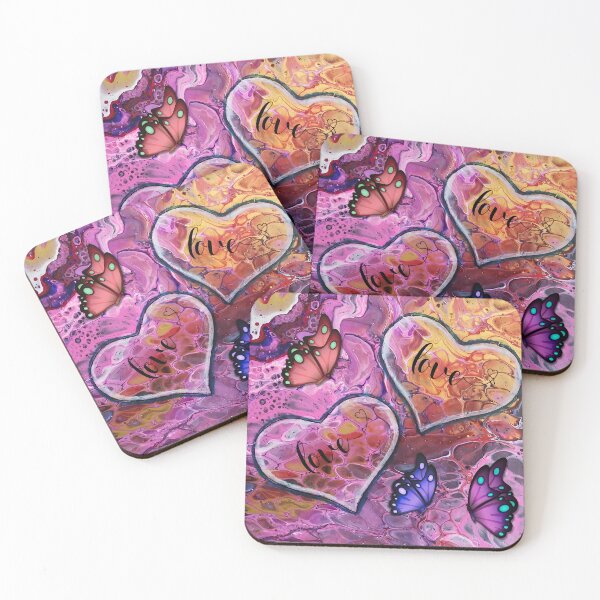 Item preview, Valentine's Day Love Hearts and Butterflies  designed and sold by AussieMuma.