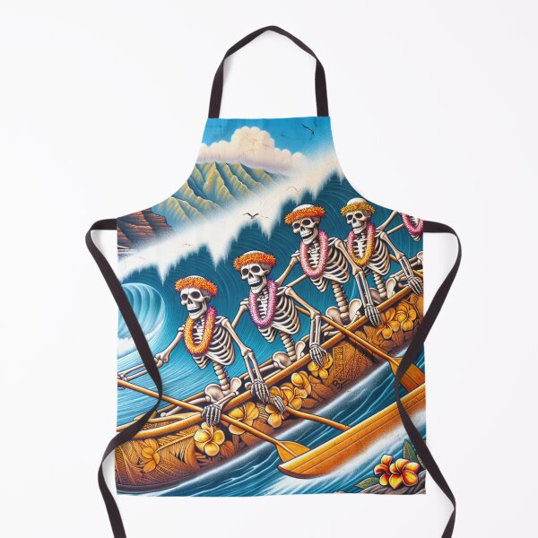 Item preview, Hawaiian Skeleton Outrigger Paddlers North Shore Hanalei designed and sold by HippieFarms11.