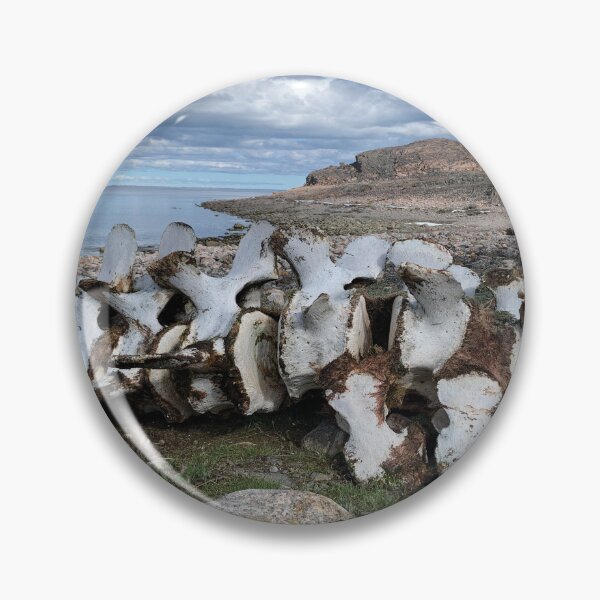 Item preview, Kinngait Whale Bones Arctic Ocean Lowtide designed and sold by ColdCreekCanvas.