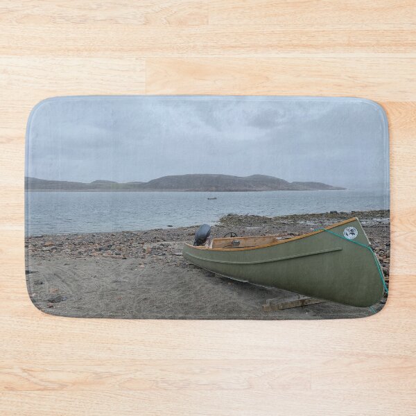 Item preview, Kinngait Beached Boat Arctic Ocean Lowtide designed and sold by ColdCreekCanvas.