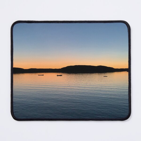 Item preview, Kinngait Sunset Boats Arctic Ocean High Tide designed and sold by ColdCreekCanvas.