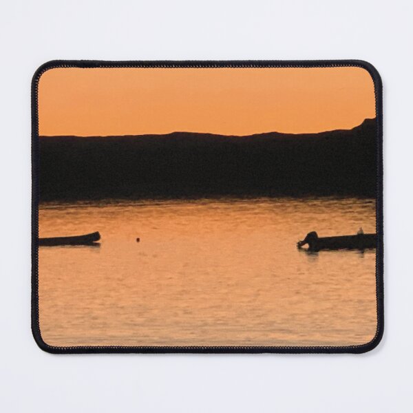 Item preview, Kinngait Sunset Boats Arctic Ocean High Tide Closeup designed and sold by ColdCreekCanvas.