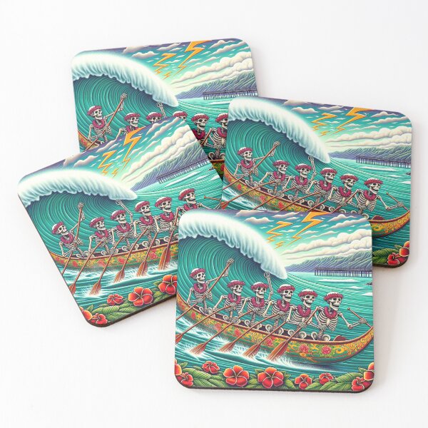 Item preview, Skeleton Crew Hawaiian Canoe Paddlers North Shore Kauai designed and sold by HippieFarms11.
