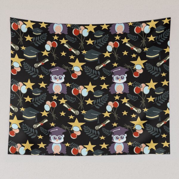 Item preview, Owl with Diploma and Balloons Digital Drawing for Kindergarten Preschoolers Graduation Day designed and sold by jteart.