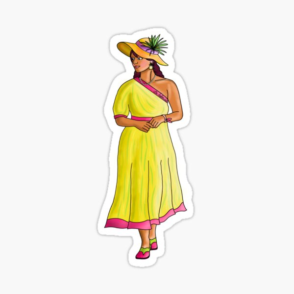 Item preview, Lalaloopsy Pina Tropi Callie, Summer Outfit Girl Sticker designed and sold by DaSofiaP-Art.