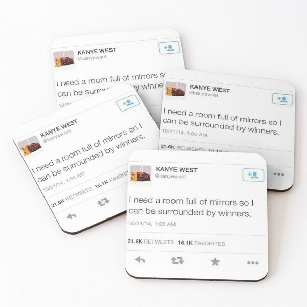 Item preview, Kanye West Tweet | Rap | Donda | Vultures | Graduation designed and sold by StickerSold.