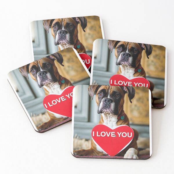 Artikelvorschau, Ich liebe dich Hunde-T-Shirt entworfen und verkauft von Funny Tees and Stuff.