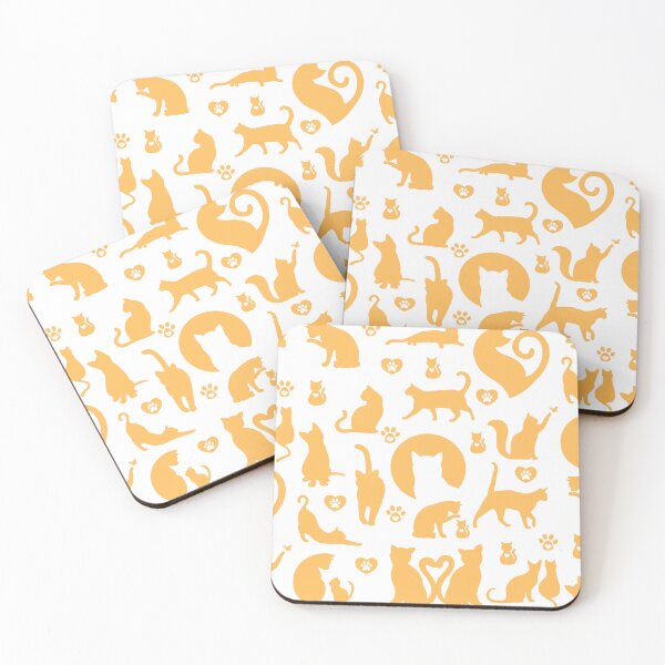 Item preview, Cute cat pattern for the cat lover in your life - peach cat designed and sold by ShaneCRob.