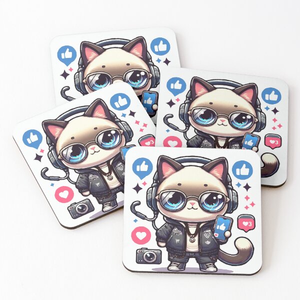 Item preview, Influencer Cat in the Digital Age designed and sold by Gacram.