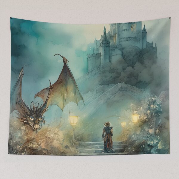 Item preview, The Dragon at Camelot 2 designed and sold by Kallak-AI-Art.