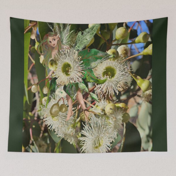 Item preview, Corymbia gummifera and faerie, digital drawing in photo designed and sold by Faerieglen.