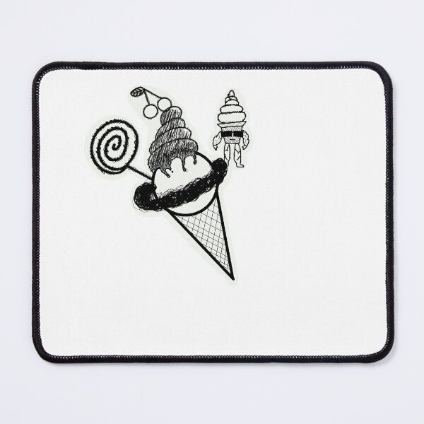 Item preview, black and white ice cream plus muscle man designed and sold by Duckkkyy.