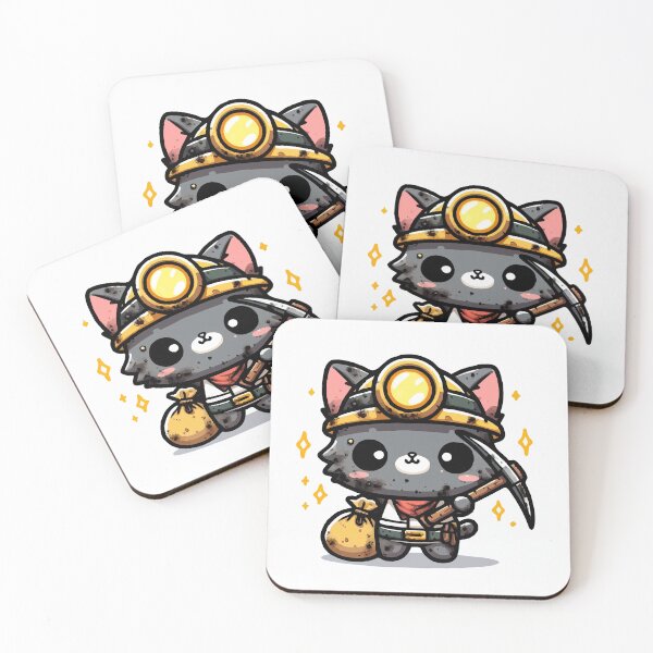 Item preview, Mining Cat in Search of Golden Purrs designed and sold by Gacram.