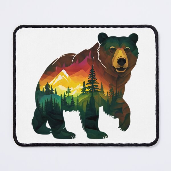 Item preview, Brown Grizzly Bear Tribal Spirit designed and sold by PlanetMarker.