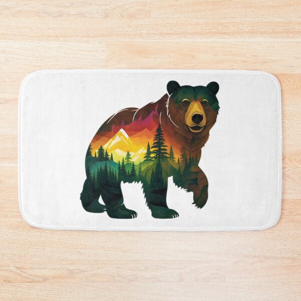 Item preview, Brown Grizzly Bear Tribal Spirit designed and sold by PlanetMarker.