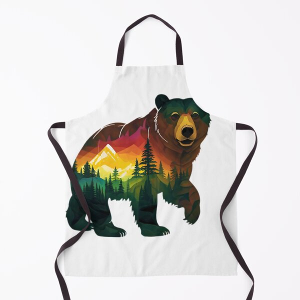 Item preview, Brown Grizzly Bear Tribal Spirit designed and sold by PlanetMarker.