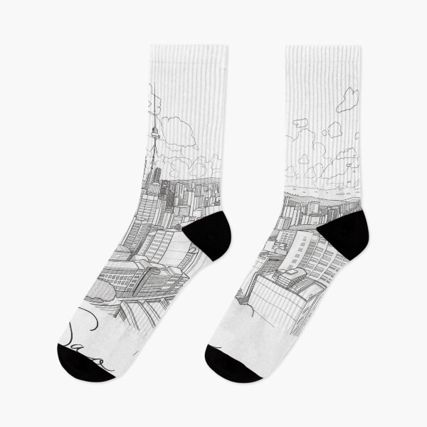 Item preview, Sao Paulo Cityscape View Line art - View 1 designed and sold by PrintsByVickson.