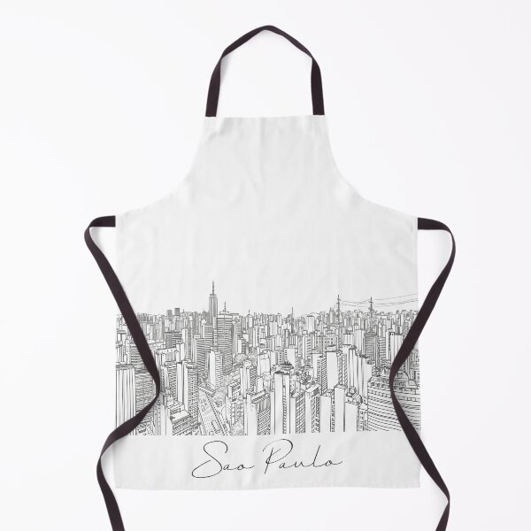 Item preview, Sao Paulo Cityscape View Line art - View 3 designed and sold by PrintsByVickson.