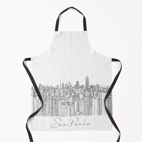Item preview, Sao Paulo Cityscape View Line art - View 4 designed and sold by PrintsByVickson.