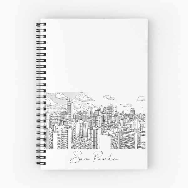 Item preview, Sao Paulo Cityscape View Line art - View 5 designed and sold by PrintsByVickson.