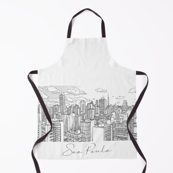 Item preview, Sao Paulo Cityscape View Line art - View 5 designed and sold by PrintsByVickson.
