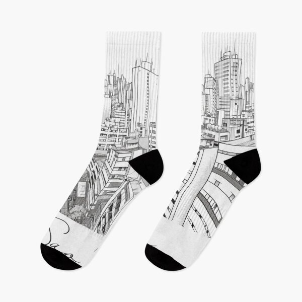 Item preview, Sao Paulo Cityscape View Line art - View 6 designed and sold by PrintsByVickson.