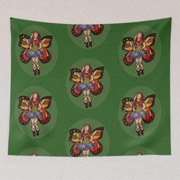 Item preview, Trin, a fairy with green elipse background designed and sold by meaowl.