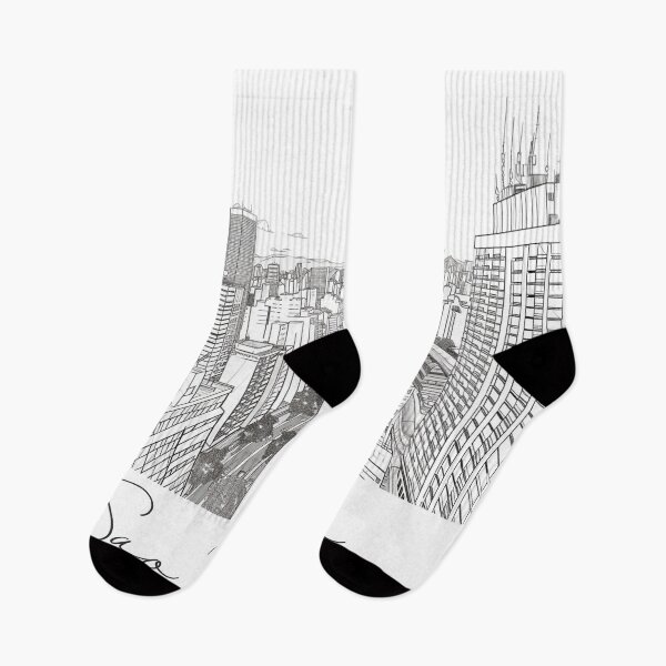 Item preview, Sao Paulo Cityscape View Line art - View 7 designed and sold by PrintsByVickson.