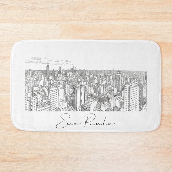 Item preview, Sao Paulo Cityscape View Line art - View 8 designed and sold by PrintsByVickson.