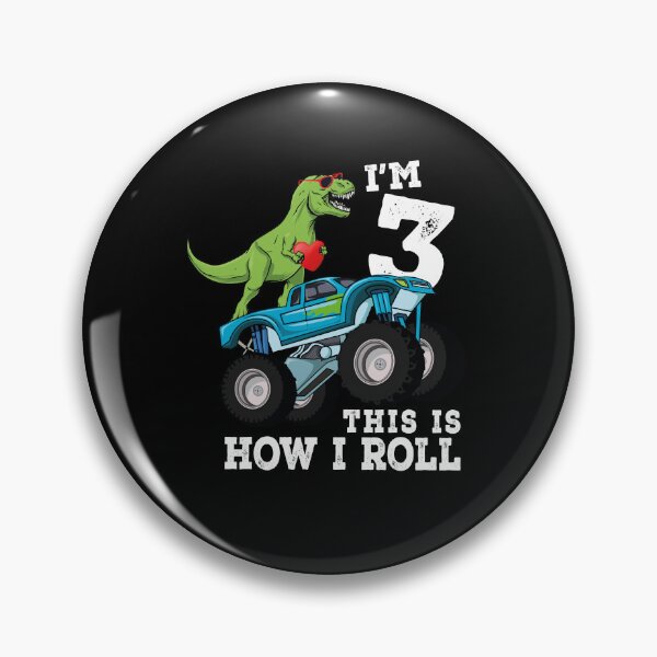 Item preview, Monster Truck Dinosaur I'm 3 This Is How I Roll 3rd Birthday designed and sold by Md safi uddin Nazim.